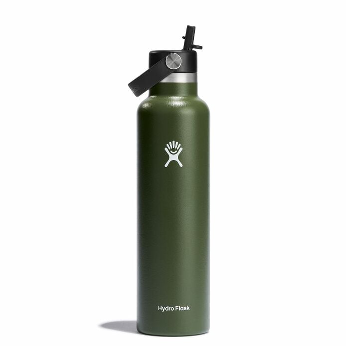 24 oz Standard Mouth w/ Flex Straw Cap - Olive X7